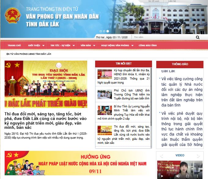 Tổ chức các hoạt động hưởng ứng Ngày Pháp luật Việt Nam năm 2025 trên địa bàn tỉnh Đắk Lắk